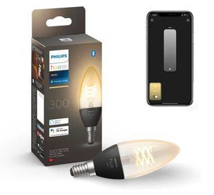 Cвітодіодна лампочка Philips Hue White E14 Retro 300lm 28Вт 4.5W ZigBee, Bluetooth, Apple HomeKit 1шт. 929002479501 фото