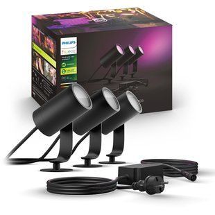 Вуличні світильники Philips Hue Lily White and Color, ZigBee (комплект з 3х світильників + блок живлення) 8718696167960 фото