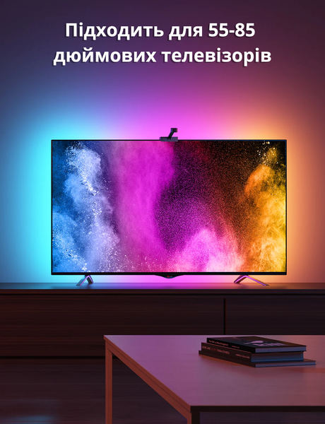 Подсветка для телевизора 75-85" диагонали, адаптивная, фоновая, Ambilight подсветка Govee DreamView T1 TV GoveeTV75-85 фото