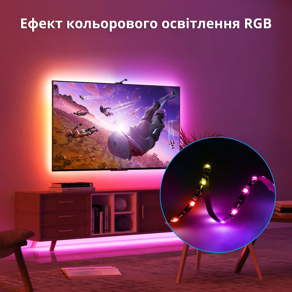 Подсветка для телевизора 75-85" диагонали, адаптивная, фоновая, Ambilight подсветка Govee DreamView T1 TV GoveeTV75-85 фото