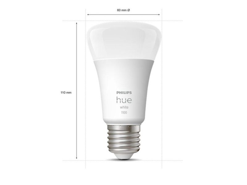 Стартовый комплект Philips Hue E27 White 1100лм ZigBee 3 шт. + Hue Bridge + Dimmer Bluetooth, Apple HomeKit 92900724401 фото