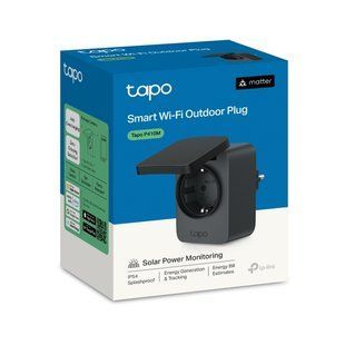 Розумна вулична розетка TP-Link Tapo P410M IP54, 16А 3680Вт, Wi-Fi + Matter, з моніторингом енергії P410M фото
