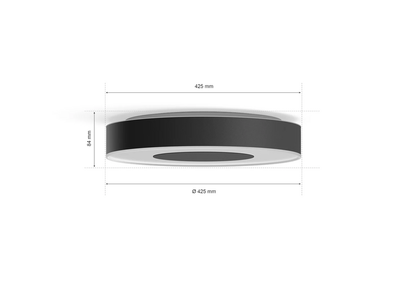 Умный потолочный светильник Philips Hue Infuse Large черный 8718696176528 фото