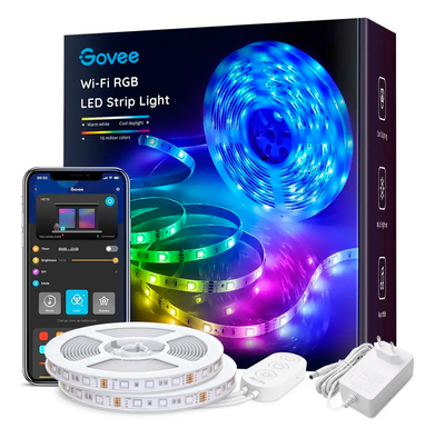 Умная светодиодная LED лента 10 метров (2 х 5м) Govee RGB Smart LightStrip, Wi-Fi + Bluetooth H6110 фото