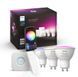 Розумні споти Philips Hue GU10 x3 + Dimmer Switch - стартовий набір з Hue Bridge 8720169254503 фото 1