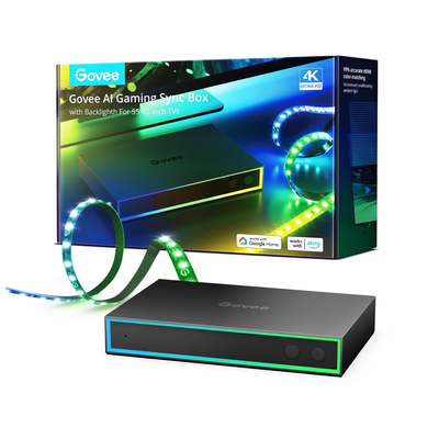 Комплект підсвітки для телевізора Govee AI Gaming Sync Box & Strip Light Kit 55-65” H6602 фото