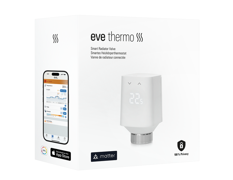 Умная термоголовка Eve Thermo для радиатора, Matter, Thread, 5-е поколение 10ECD1751 фото