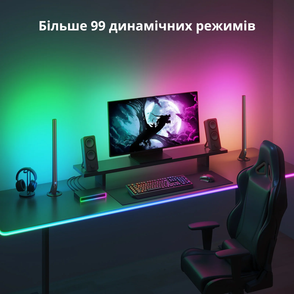 Комплект — розумна адаптивна LED-підсвітка Govee AI Gaming Sync Box Kit для моніторів  H6601 фото