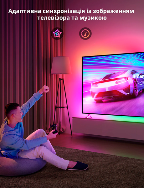 Светодиодная лента Philips Hue Play Gradient 55 для Ambilight подсветки телевизора 55-60 дюймов 8718699784751 фото