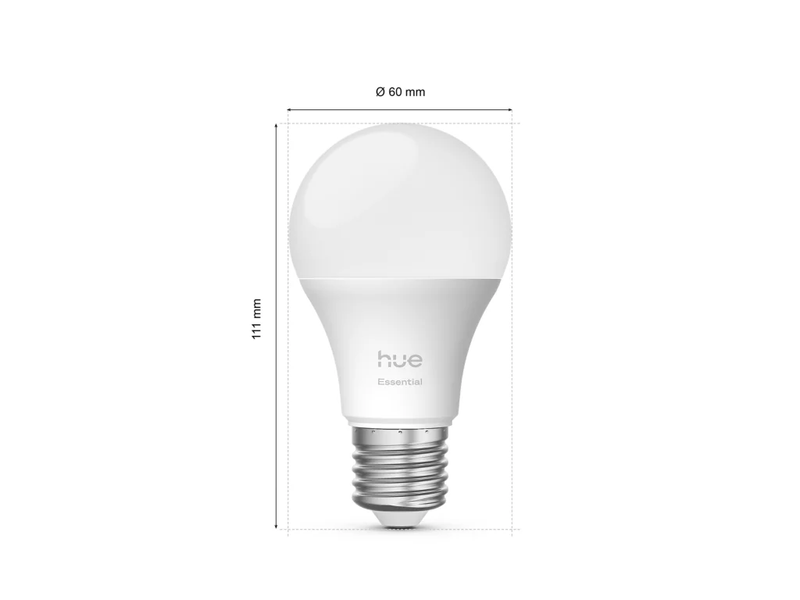 Розумні лампи Philips Hue White & Color Ambiance Essential A60 E27 806 lm 8W 8720169392243 фото