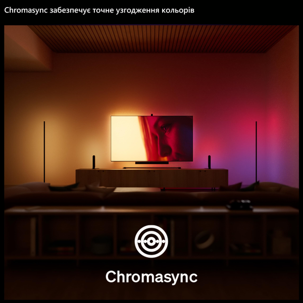 Светодиодная лента Philips Hue Play Gradient Lightstrip 65" для подсветки телевизора, 2,5 м 929004447601 фото