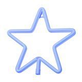 Настенный неоновый светильник "Звезда" синий на батарейках/USB 28.5*28.5 см Neon_star_blue фото