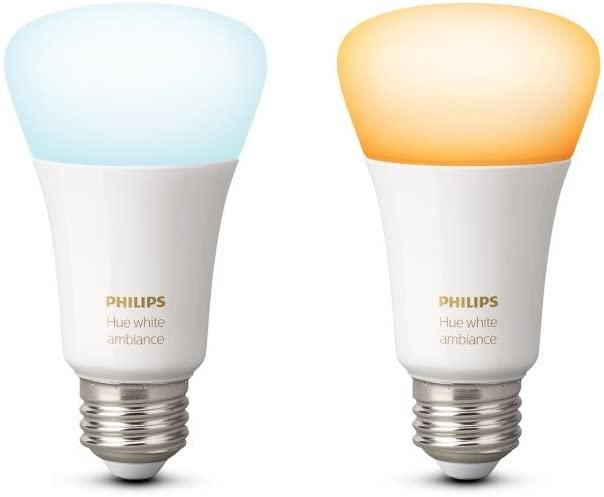 Розумна LED лампочка Philips Hue E27 White Ambiance 800лм 60Вт 9W, ZigBee, Bluetooth, Apple HomeKit 929002216901 фото