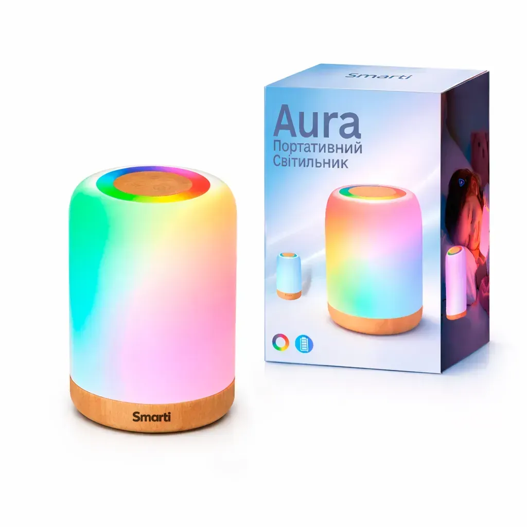 Портативний сенсорний світильник Smarti Aura з акумулятором