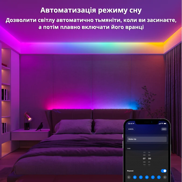 Подовжувач світлодіодної стрічки Philips Hue Gradient Lightstrip White and Color, Bluetooth, Apple HomeKit, 1 метр 929002995001 фото