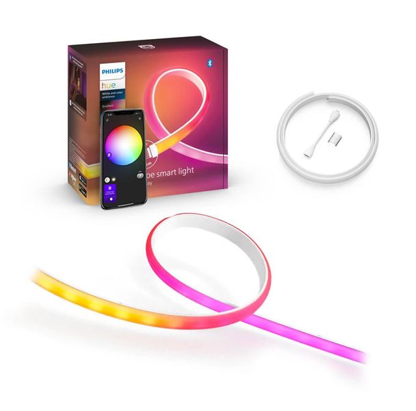 Подовжувач світлодіодної стрічки Philips Hue Gradient Lightstrip White and Color, Bluetooth, Apple HomeKit, 1 метр 929002995001 фото