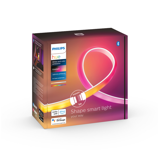 Удлинитель светодиодной ленты Philips Hue Gradient Lightstrip White and Color, Bluetooth, Apple HomeKit, 1метр 929002995001 фото