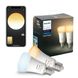 Розумні LED лампочки Philips Hue E27 White Ambiance 800лм 60Вт 9W, ZigBee, Bluetooth, Apple HomeKit, 2шт. 929002216901 фото 1