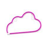 Настінний неоновий світильник "Хмара" рожевий на батарейках/USB 30*19 см Neon_cloud_rose фото