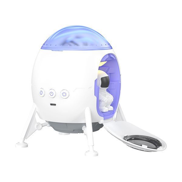 XO CF38 Lander Starlight LED-проектор звезд и галактик с Bluetooth-колонкой белый 6975837583696 фото