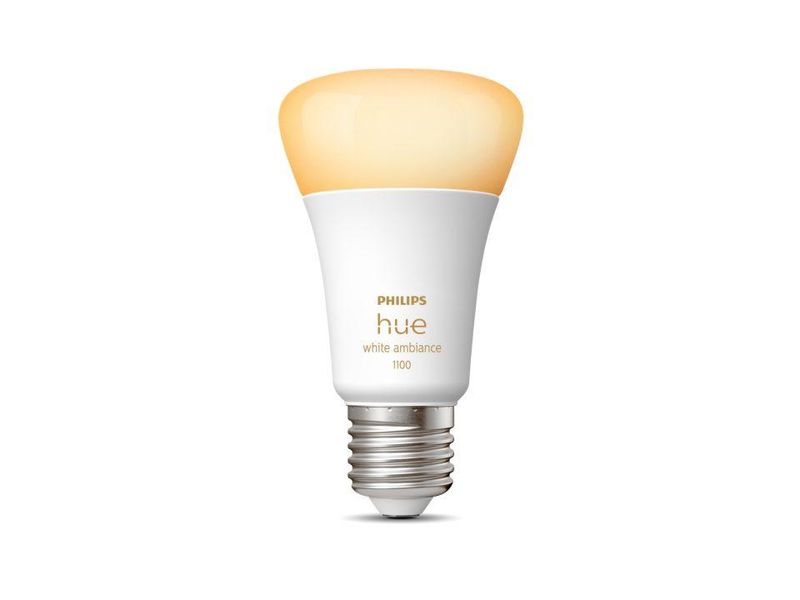 Умная LED лампочка Philips Hue E27 White Ambiance 1100лм 75Вт 11W, ZigBee, Bluetooth, Apple HomeKit 929002468401 фото