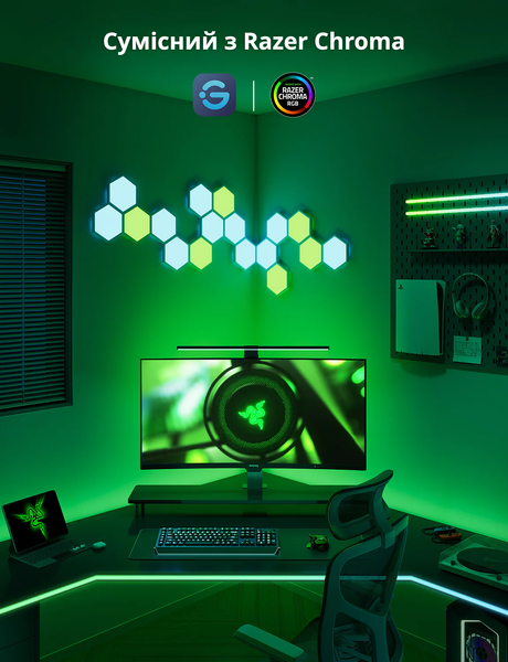Адаптивная LED подсветка Govee Gaming Light Strip G1 для монитора 27-34 дюймов H60232 фото