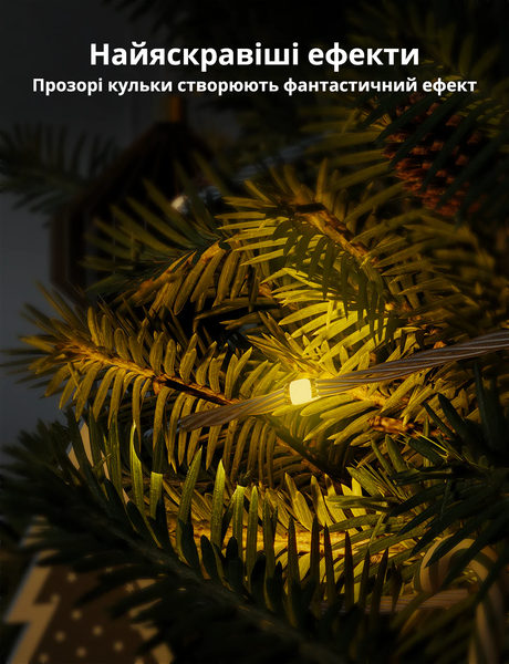 Умная cвтодиодная LED Гирлянда 10 метров Govee RGBIC Christmas Lights, WiFi+Bluetooth (H70C1) H70C1 фото