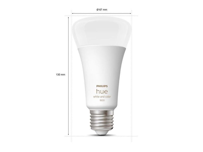 Розумна LED лампочка Philips Hue E27 White Ambiance 1600лм 100Вт 15W ZigBee, Bluetooth, Apple HomeKit 8719514288195 фото