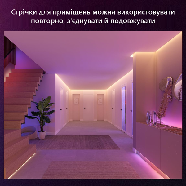 Соединитель для LED-ленты Philips Hue Flux прямой, 4 шт 929004257301 фото