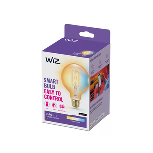 Умная лампа WiZ E27 White Ambiance Filament Amber G95 7Вт 640лм Wi-Fi, Matter, Bluetooth 8718699786793 фото