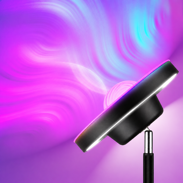 Торшер Smarti Uplighter LED RGB+CCT з ефектом полярного сяйва та пультом 482638271945 фото