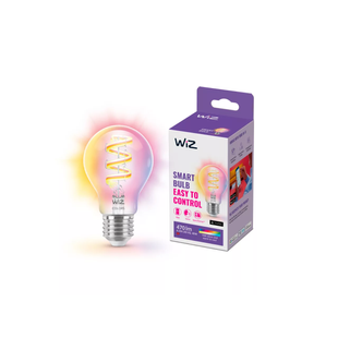 Умная лампа WiZ Filament E27 White and Color Ambiance RGB A60 6.3W 470lm Wi-Fi, Matter, Bluetooth 8720169072176 фото