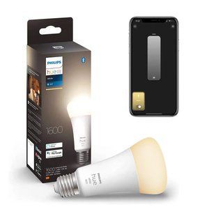 Розумна LED лампочка Philips Hue E27 White 1600лм 100Вт 15.5W, ZigBee, Bluetooth, Apple HomeKit 929002334903 фото