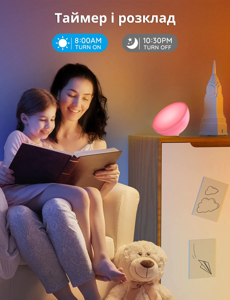 Розумний портативний світильник Philips Hue Go v2 White and Color, ZigBee, Bluetooth, Apple HomeKit 915005822601 фото