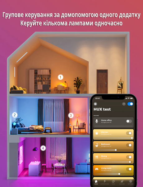 Розумна світлодіодна лампочка Philips Hue Color GU10 350 лм 50Вт 5.7 W ZigBee, Bluetooth, Apple HomeKit 1шт. GU10 Color фото