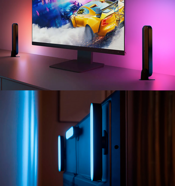 Світлодіодні панелі Philips Hue Play Lightbar White and Color Ambiance 2 шт. Чорний колір, ZigBee, HomeKit 915005939101 фото