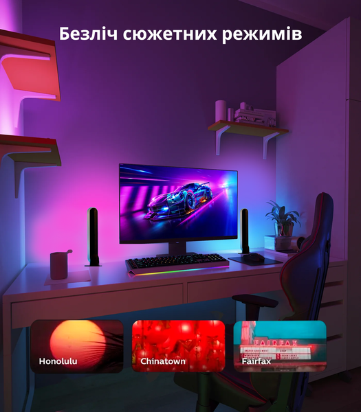 Светодиодные панели Philips Hue Play White and Color Ambiance 2 шт. Белый цвет, ZigBee, HomeKit 8718696170793 фото