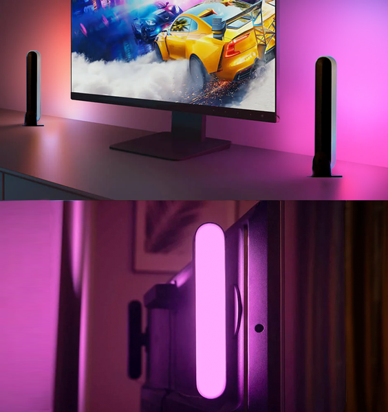 Світлодіодні панелі Philips Hue Play White and Color Ambiance 2 шт. Білий колір, ZigBee, HomeKit 8718696170793 фото