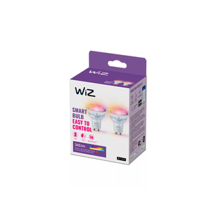 Умные лампочки WiZ GU10 White and Color RGB 4.7W 345лм Wi-Fi, Matter, Bluetooth, 2 шт. 8720169076723 8720169076723 фото
