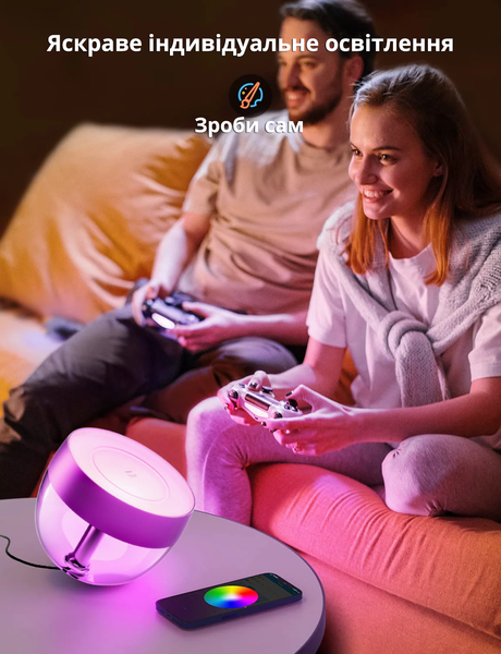 Умный светодиодный светильник Philips Hue Iris Bluetooth White and Color цвет - Бронза 929002376801 фото