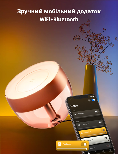 Умный светодиодный светильник Philips Hue Iris Bluetooth White and Color цвет - Бронза 929002376801 фото