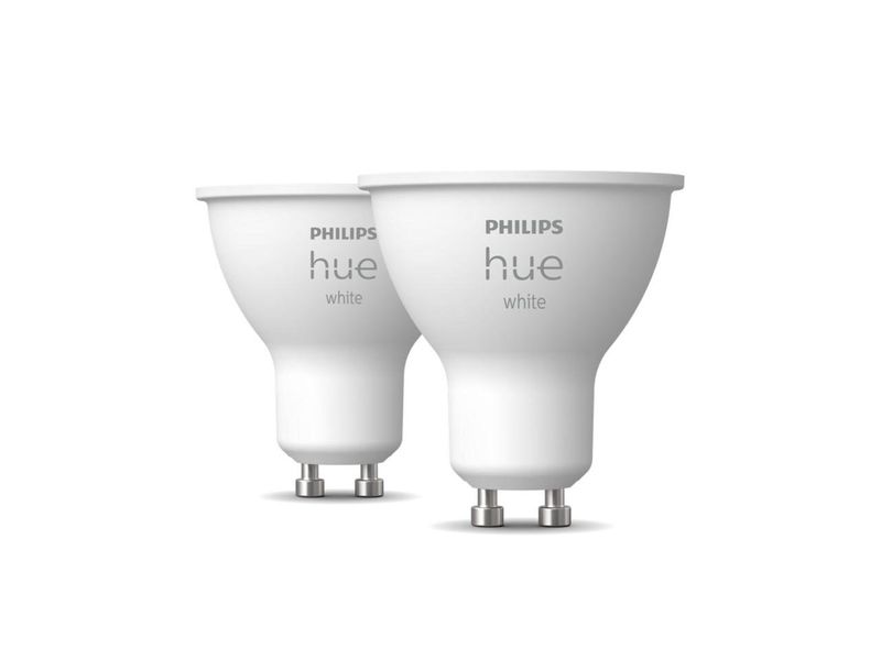 Умные LED лампочки Philips Hue GU10 White 400лм 57Вт 5.2W, ZigBee, Bluetooth, Apple HomeKit, 2шт. 8719514340060 фото