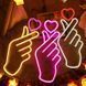 Портативный декоративный неоновый светильник "Love" розовый на батарейках/USB 42*18*2 см neon_love2_sign_pink фото 3