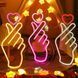 Портативный декоративный неоновый светильник "Love" розовый на батарейках/USB 42*18*2 см neon_love2_sign_pink фото 4