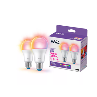 Умные LED лампочки WiZ A60 E27 Color 806лм 60Вт, WiFi, Google Home, 2шт 8720169072336 фото