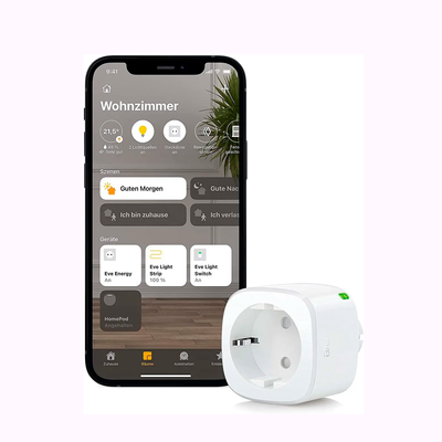 Розумна Bluetooth-розетка Elgato Eve Energy (Matter) Thread, Apple HomeKit, Alexa, Google Home, SmartThings 4260195391994 фото