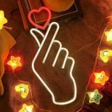 Портативный декоративный неоновый светильник "Love" белый на батарейках/USB 42*18*2 см neon_love2_sign_white фото