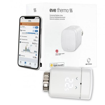 Умный терморегулятор Elgato Eve Thermo радиаторный термостат Apple HomeKit (Thread) 686676 фото