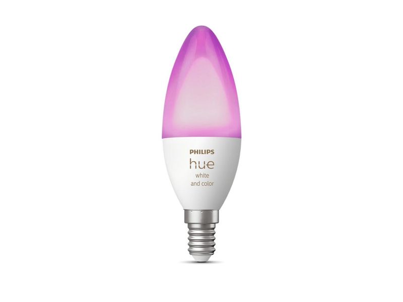 Умная LED лампочка Philips Hue E14 White and Color 470лм 40Вт 5.3W, ZigBee, Bluetooth, Apple HomeKit, 2шт. 929002294202 фото