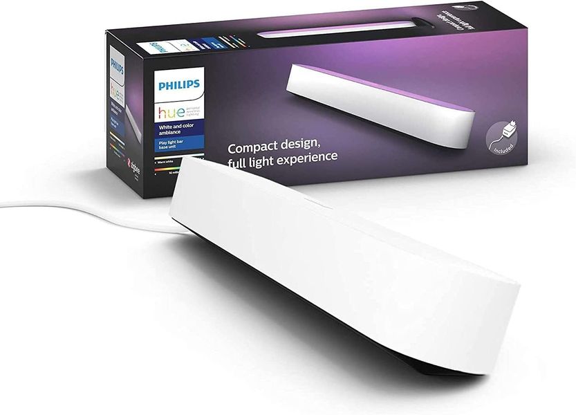 Додаткова світлодіодна панель Philips Hue Play White and Color (+ блок живлення) Білий 915005939002 фото